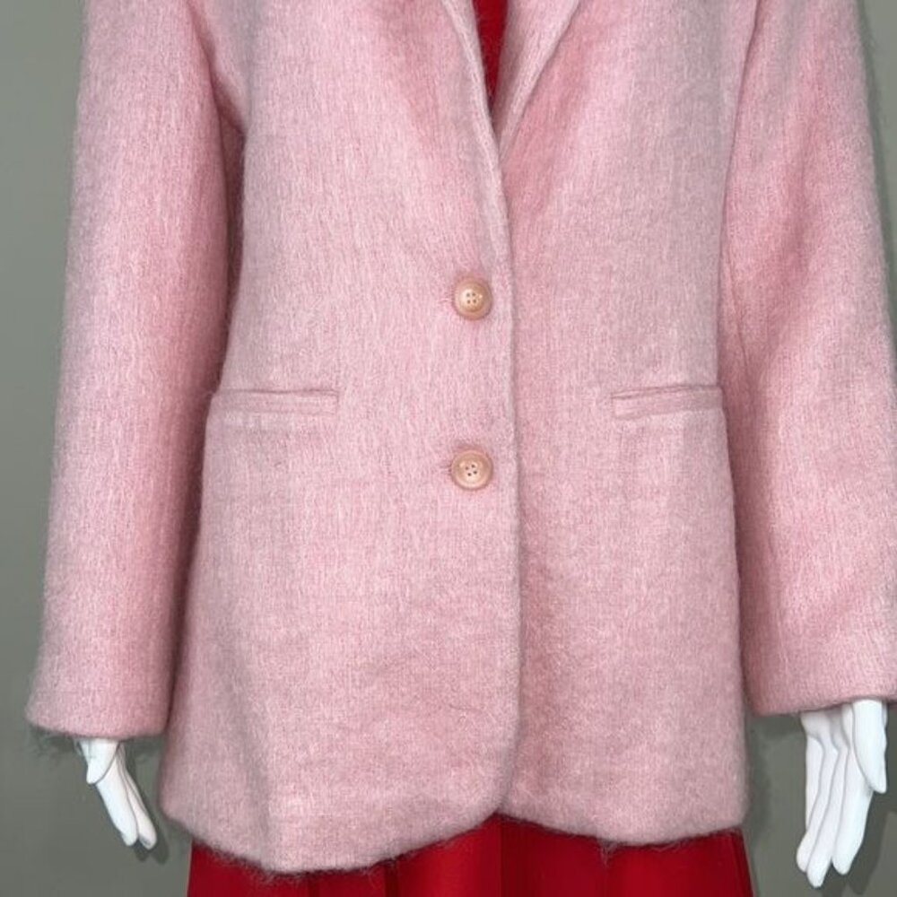 Vintage Pink Shawl Collar Blazer Jacket - Picture 5 of 10